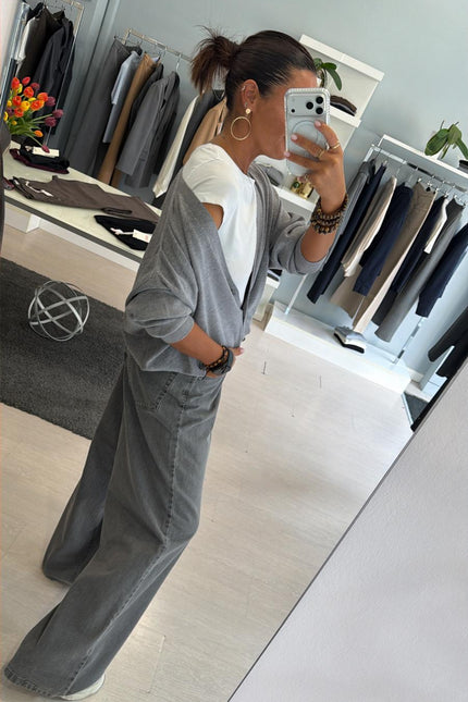 Jeans grigio palazzo kk