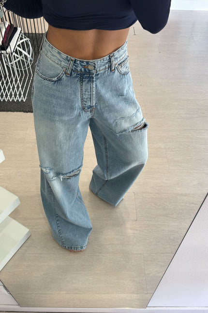 Jeans strappi palazzo