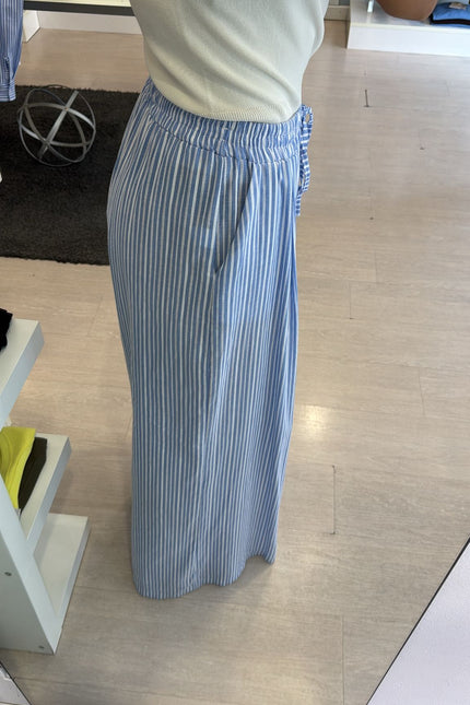 Pantalone righe bianche e azzurre cc