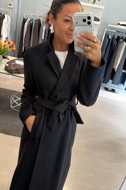 Cappotto lungo nero kk