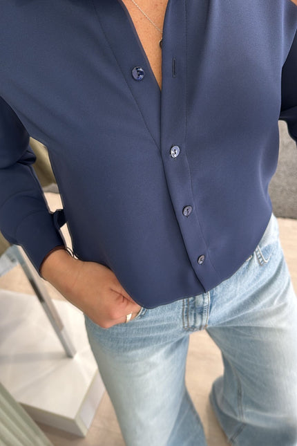 Camicia Atelier blu navy