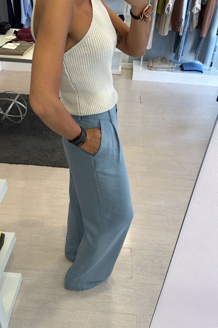 Pantalone modal azzurro cc