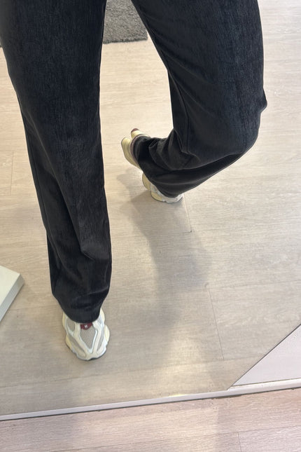 Pantalone velluto nero