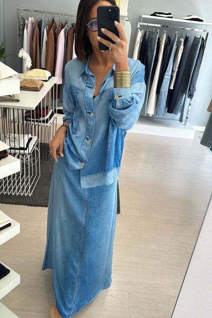Camicia denim in chambray kk