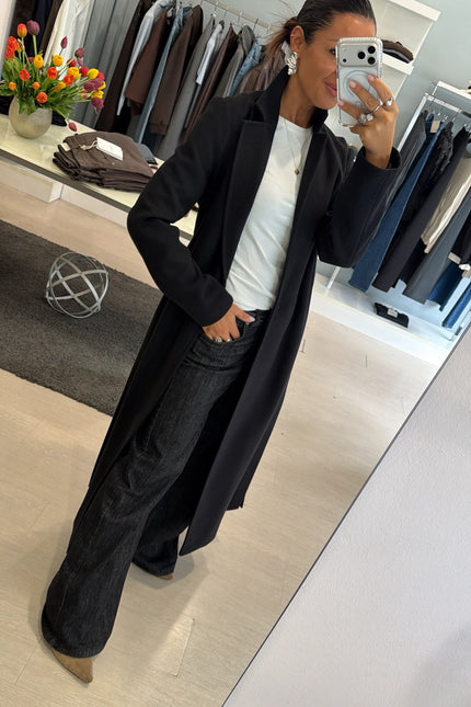 Cappotto lungo nero kk