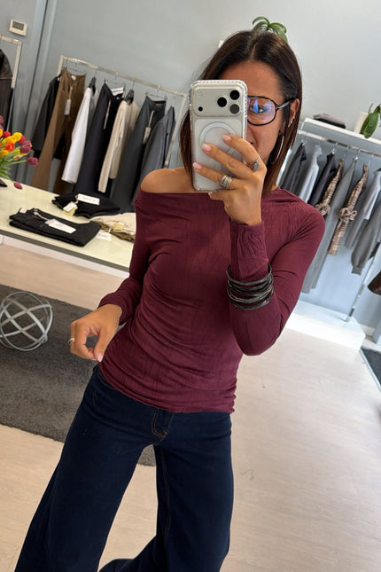 Maglia bordeaux fiammata kk
