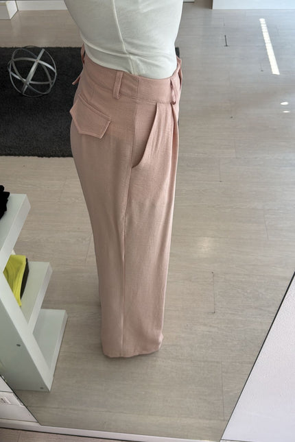 Pantalone modal rosa pastello cc