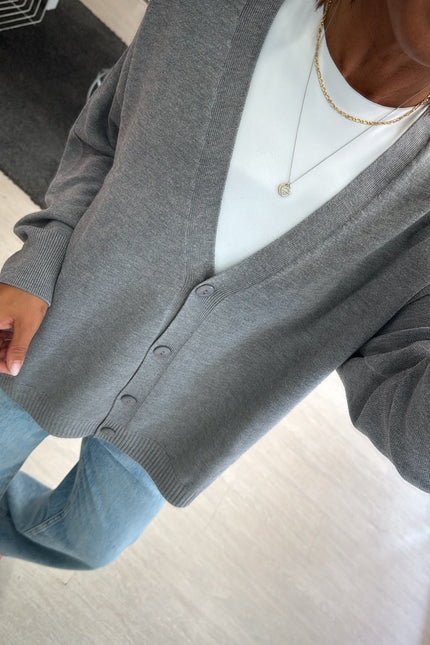 Cardigan over grigio kn