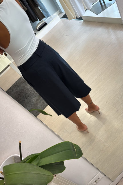 Bermuda completo gessato blue navy kn