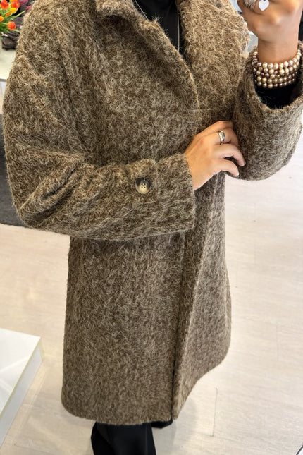 Cappotto Mid-Lenght Bouclè Ak