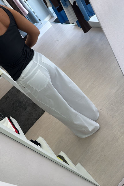 Jeans wide leg bianco kk