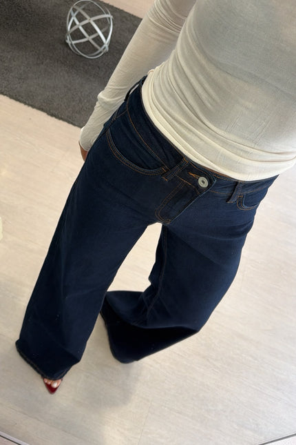 Jeans wide leg blue scuro Ic