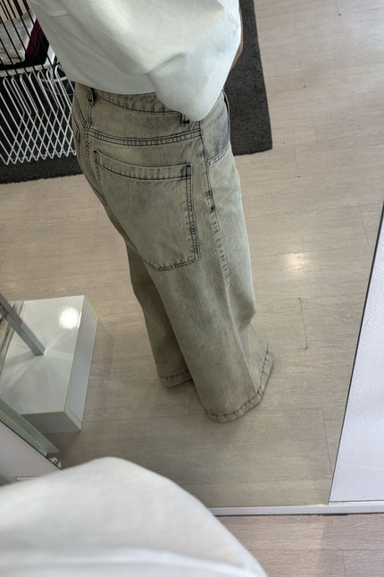 Jeans wide leg vintage wash