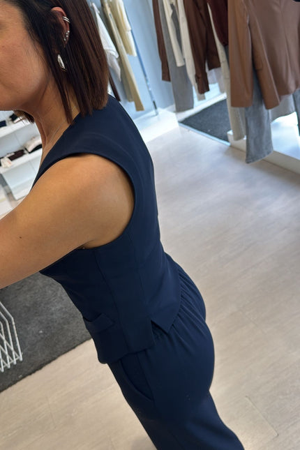 Gilet completo blu kn