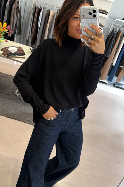Lupetto oversize Nero Kn