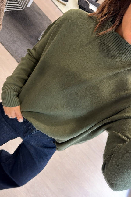 Lupetto oversize Khaki Kn