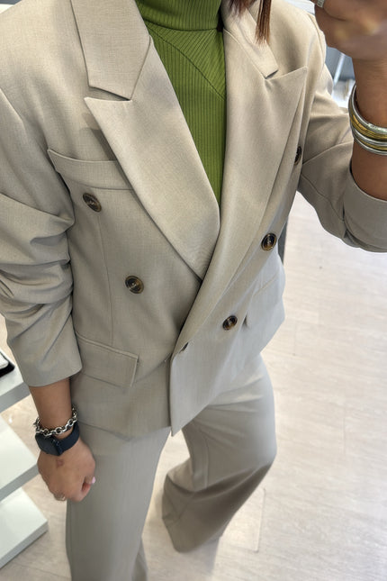 Giacca completo sabbia