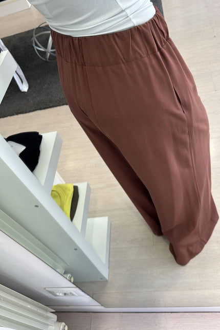 Pantalone viscosa tabacco cc