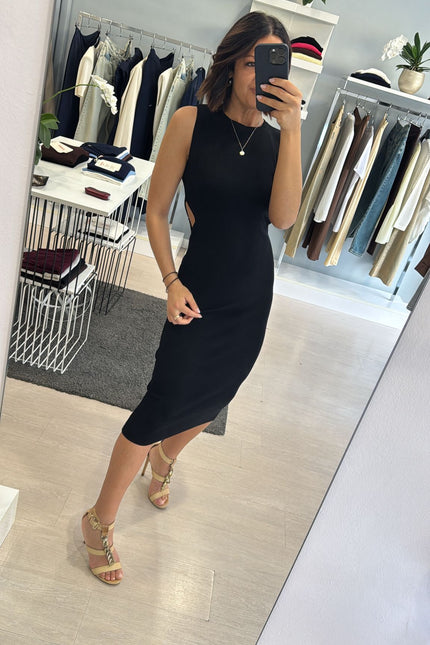Abito Cut Out Nero kn