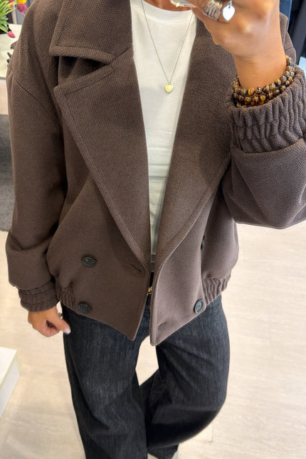Cappotto bomber cioccolato kk