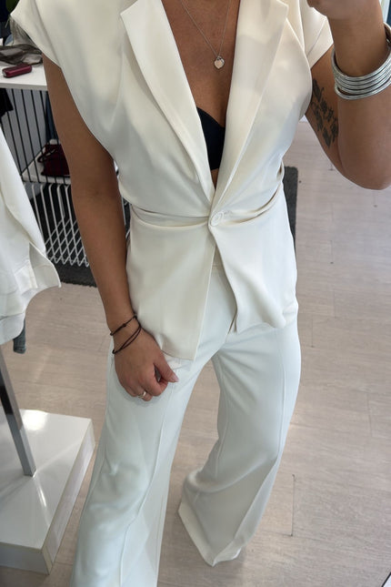 Gilet completo bianco kk