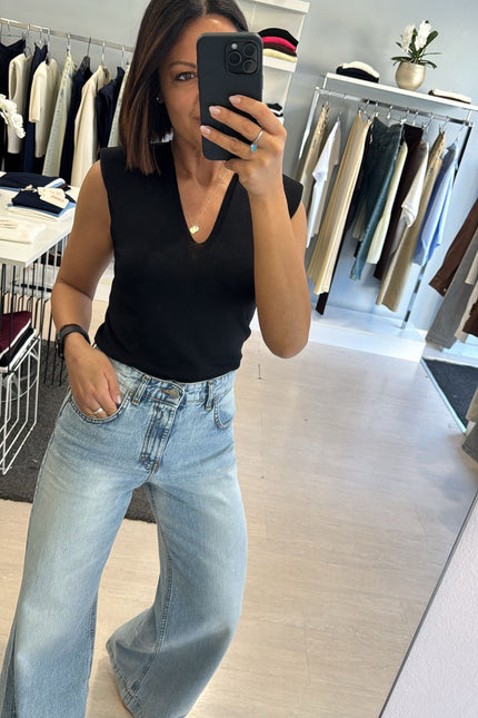 Gilet spalla imbottita nero