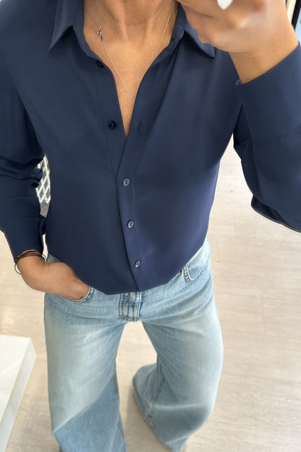 Camicia Atelier blu navy