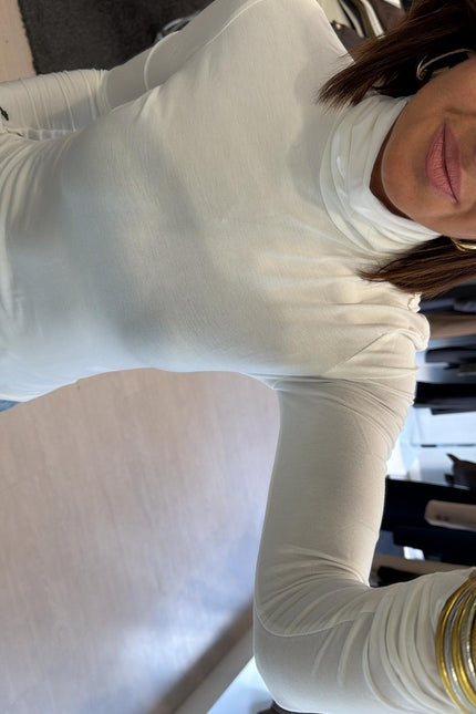 Dolcevita in viscosa bianco kn
