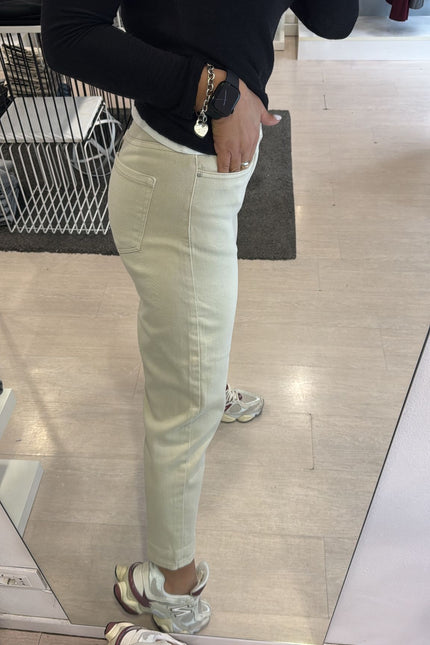 Denim slim fit sabbia