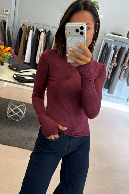 Lupetto bordeaux fiammato kk