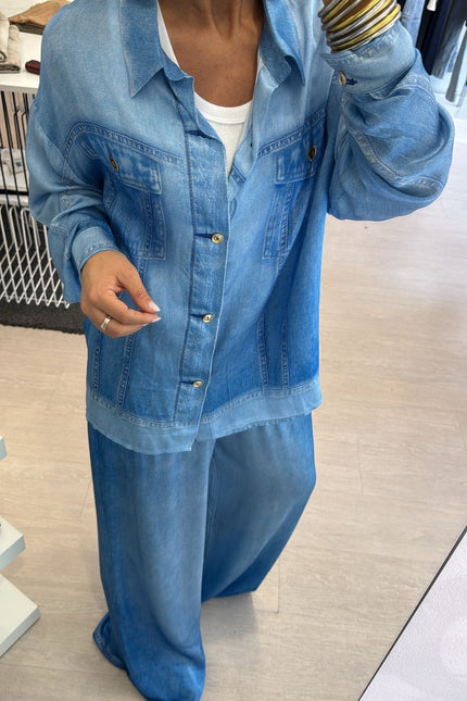 Camicia denim in chambray kk