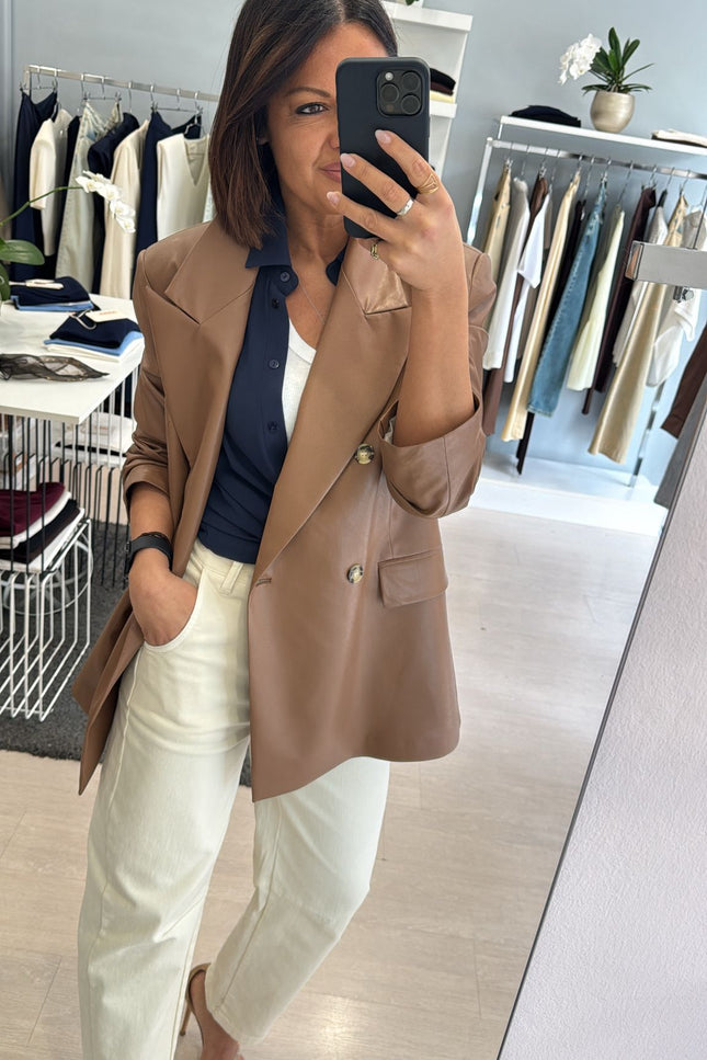 Pantalone barrel avorio kn