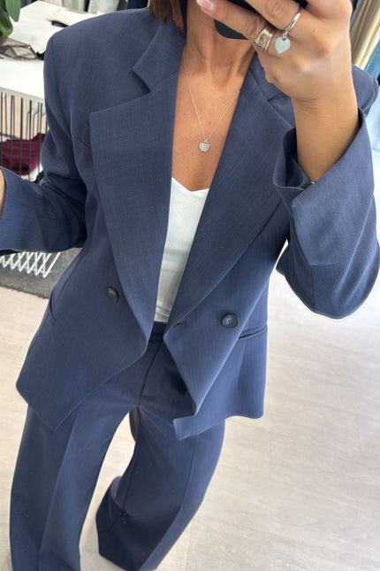 Giacca completo melange blue kk