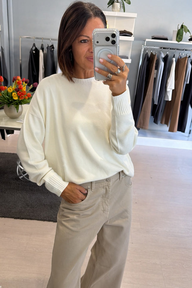 Girocollo bianco kn