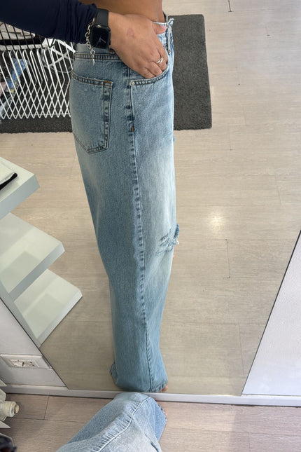 Jeans strappi palazzo