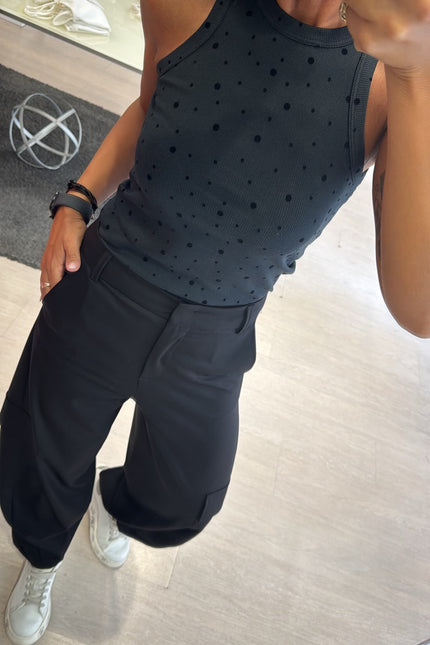 Pantalone cargo nero kn
