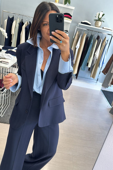 Camicia punto luce azzurra