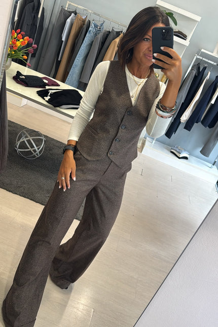 Pantalone completo melange ak