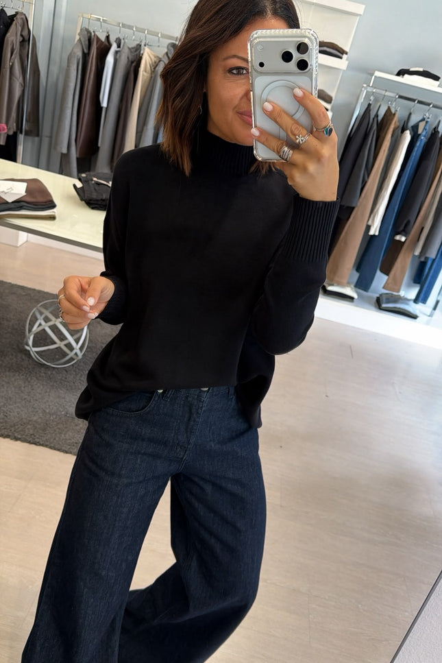 Lupetto oversize Nero Kn
