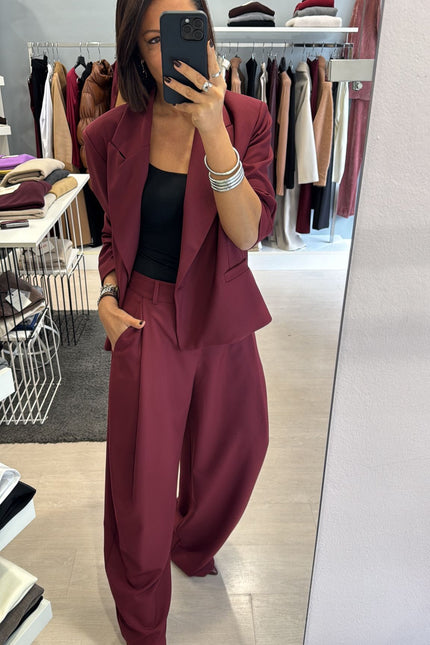 Giacca over bordeaux