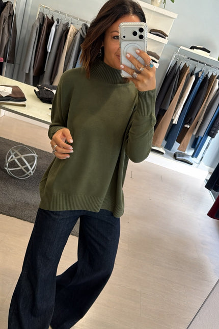 Lupetto oversize Khaki Kn