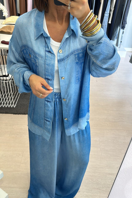 Camicia denim in chambray kk