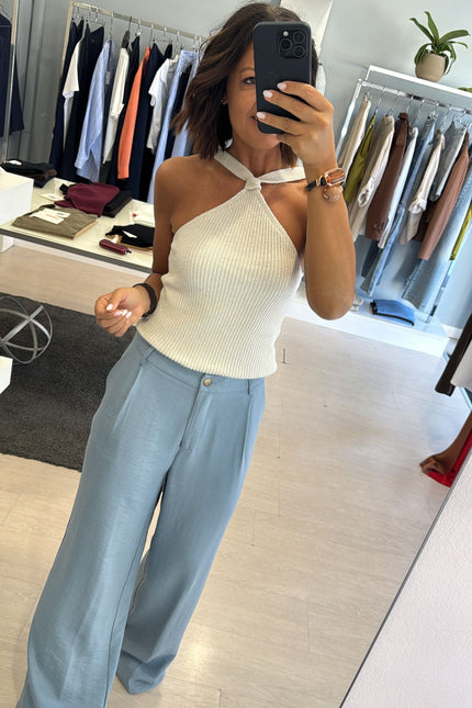Pantalone modal azzurro cc