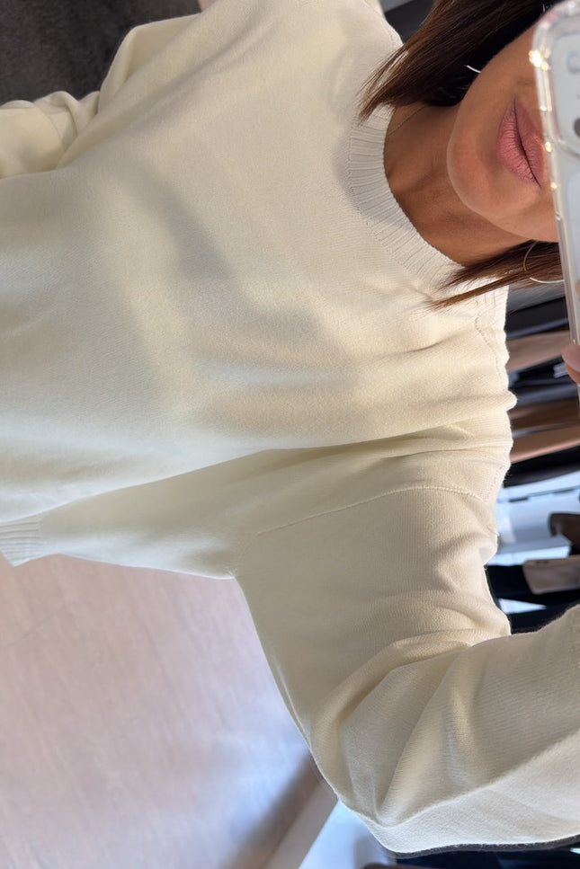 Girocollo bianco kn