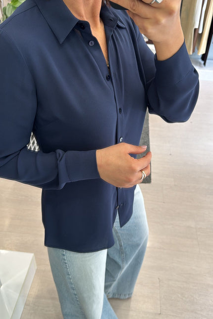 Camicia Atelier blu navy