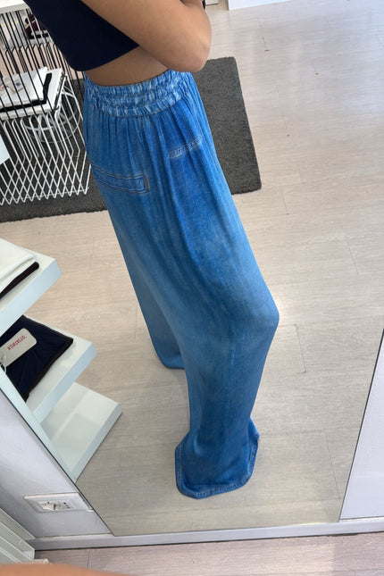 Pantalone denim in chambray kk
