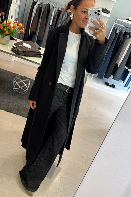 Cappotto lungo nero kk