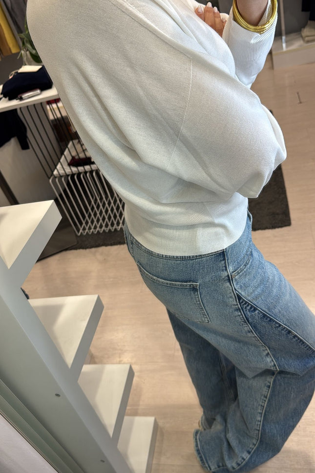 Maglia scollo a V bianco