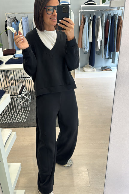 Pantalone felpa nero