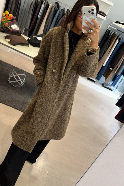 Cappotto Mid-Lenght Bouclè Ak